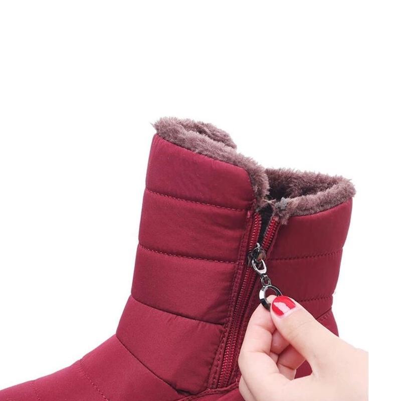 Waterproof non-slip winter boots velvet women warm snow boots
