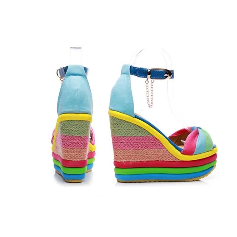 Hot Sale Leisure Women Wedges Sandals  Sexy Mules  High Heels 1966SHOES™