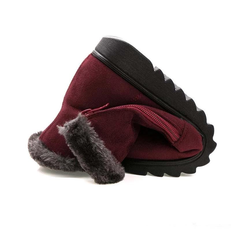 Women Ankle Boots Wedge Platform Winter Warm Snow Boots 1966SHOES™