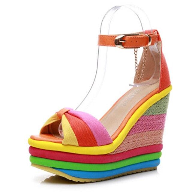 Hot Sale Leisure Women Wedges Sandals  Sexy Mules  High Heels 1966SHOES™