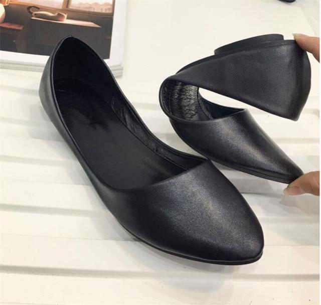 Women Flats Pointed Toe Moccasins Ballet  Ballerina Loafers 1966SHOES™