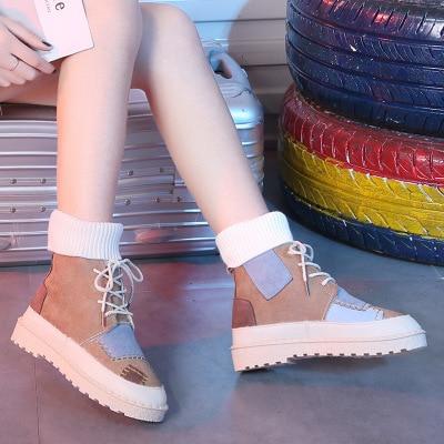 Women flat boots soft bottom comfortable woollen line Martin 1966SHOES™